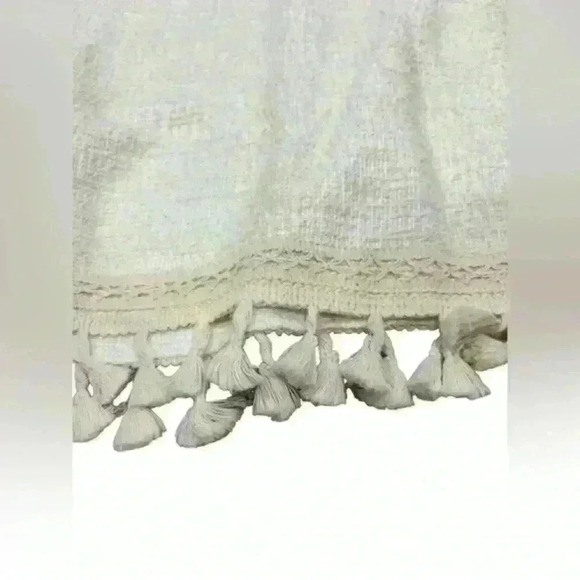 NWT Anthropologie Dolan Tassel Tunic Dress Left Coast Collection Cream M - Picture 9 of 9